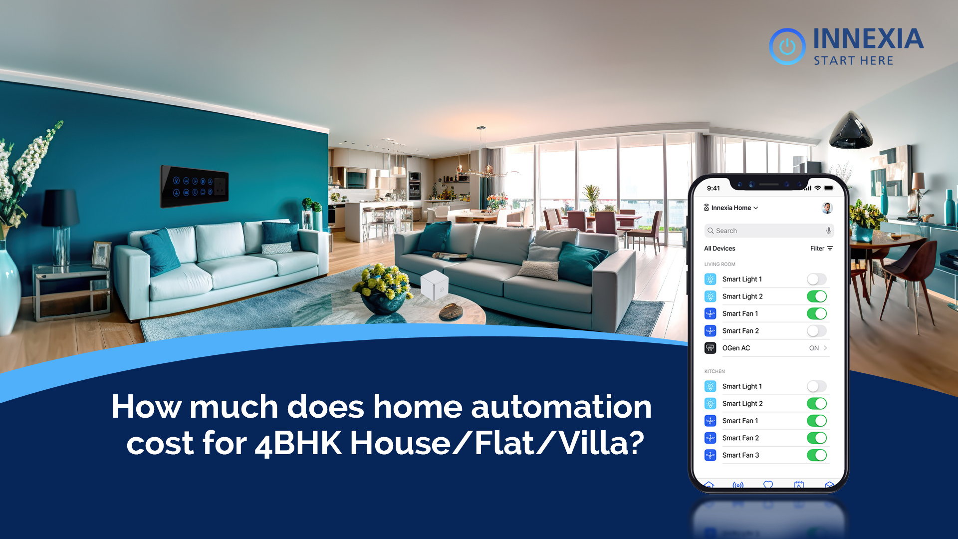 How much does home automation cost for 4BHK House/Flat/Villa?