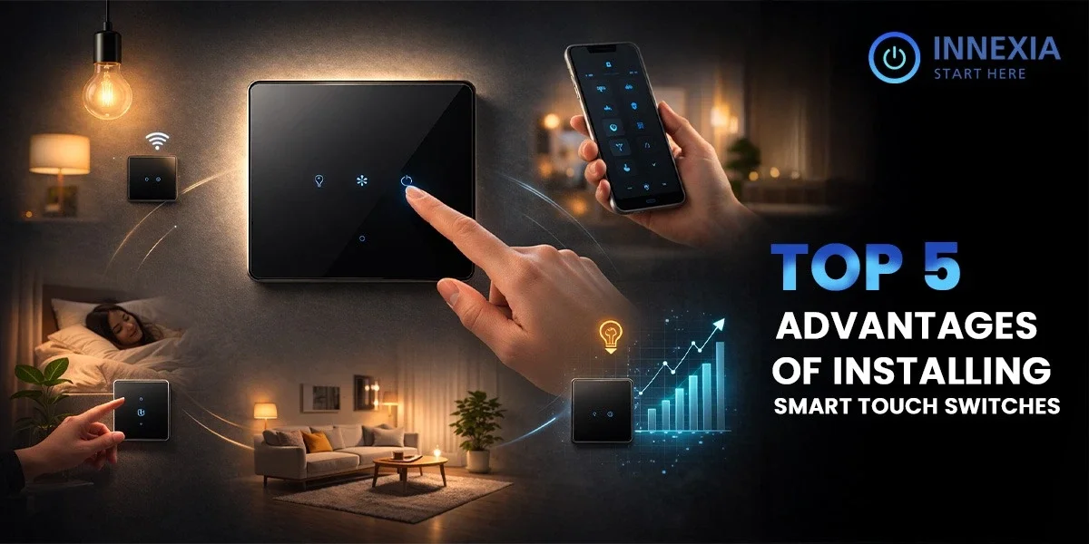 top five advantages of installing smart touch switches