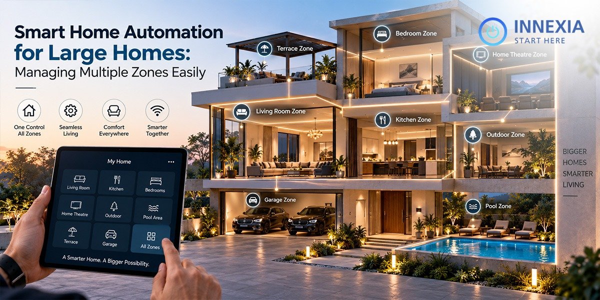Smart home automation for large homes by Innexia